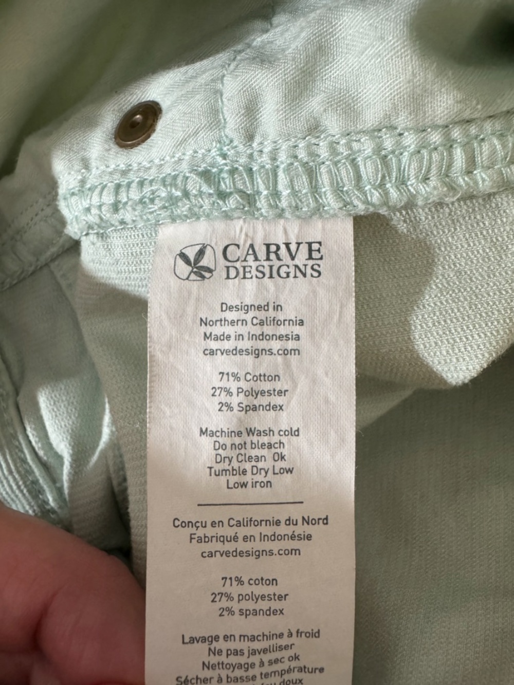 Carve Designs Oahu 4" Shorts-Ice Size 2 - Picture 11 of 11